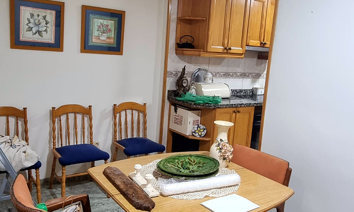 06 Piso en venta en el centro de Alcoy - Comedor junto a la cocina